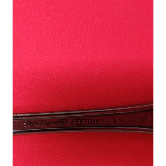 Northcraft Flatware 2 Dinner Forks Korea Floral Stainless Vintage - Picture 3 of 3